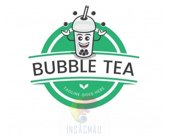Mẫu logo trà sữa cute