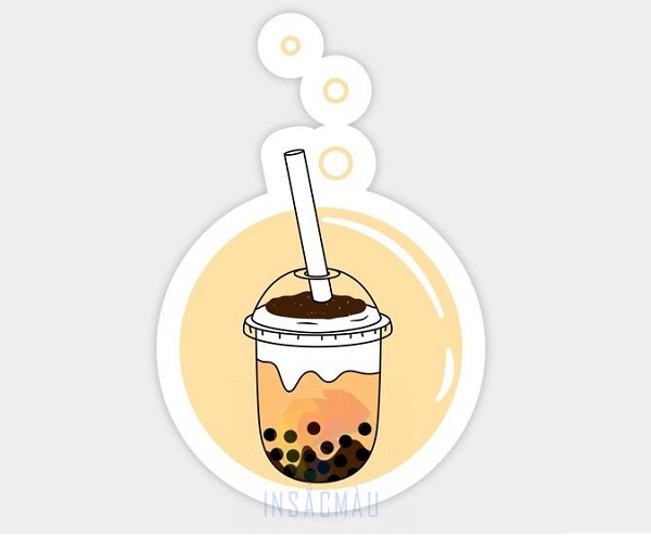 Mẫu logo trà sữa ấn tượng