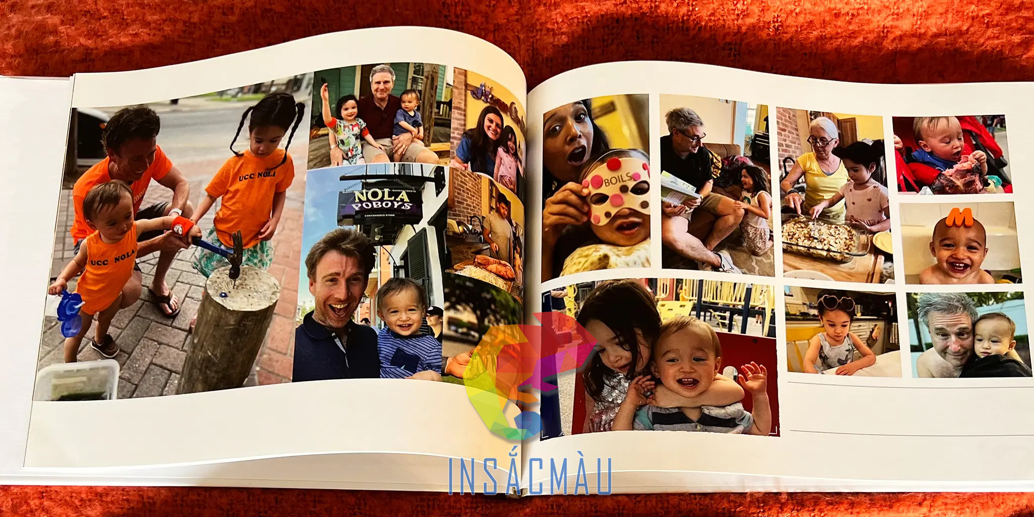 Mẫu photobook gia đình khổ lớn