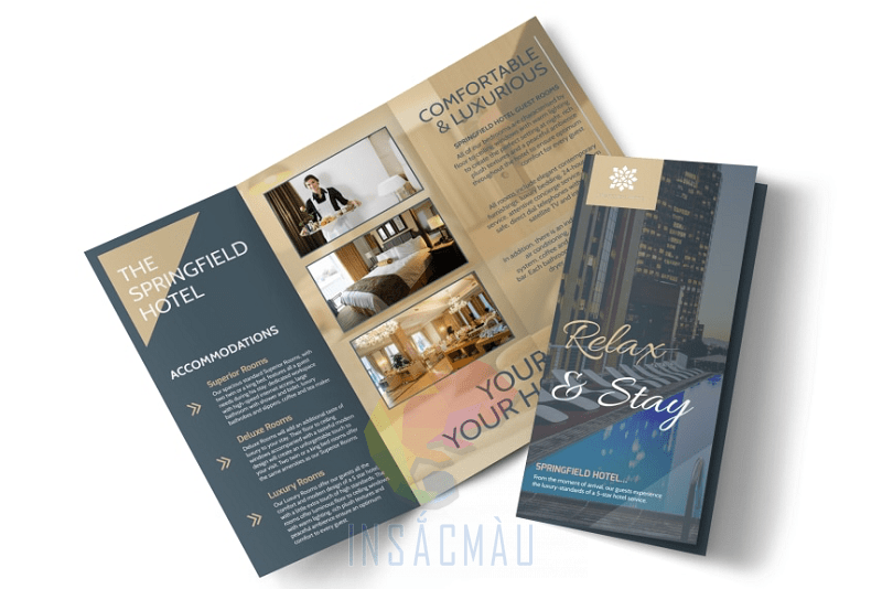 Mẫu pamphlet cho ngành nhà hàng khách sạn