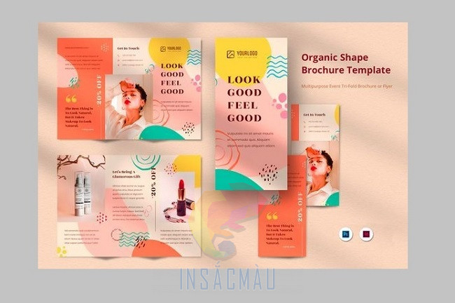 Mẫu pamphlet giới thiệu mỹ phẩm