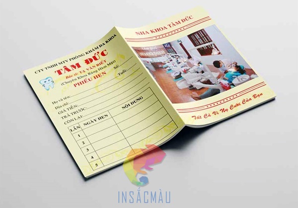 Mẫu sổ khám bệnh, bệnh viện Tâm Đức