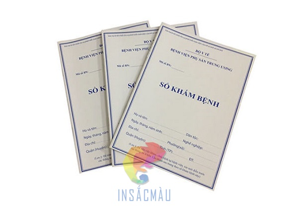 Mẫu sổ khám bệnh thiết kế đơn giản