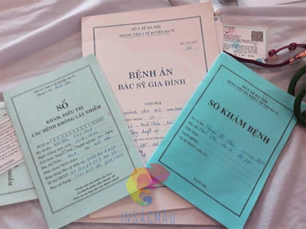 Mẫu sổ khám bệnh thông thường, giá rẻ