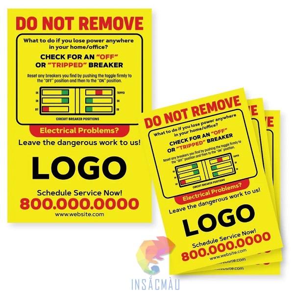 Tem nhãn cảnh báo dán tủ điện