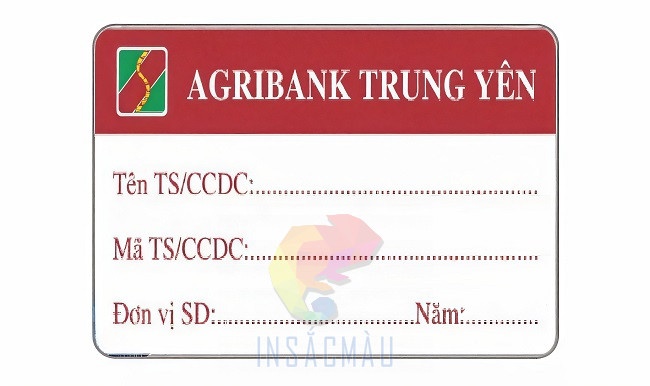 Mẫu tem kiểm kê tài sản ngân hàng Agribank