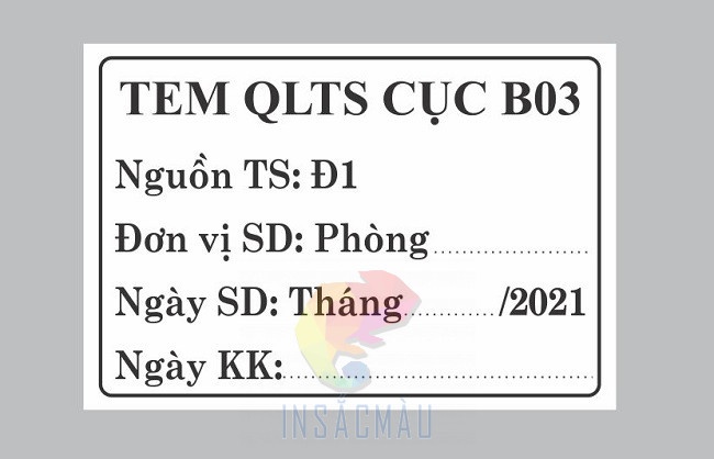 Mẫu tem kiểm kê tài sản cố định Cục B03
