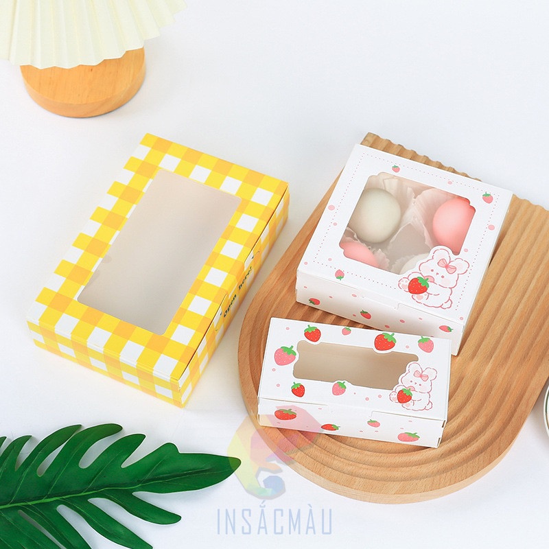 In Hộp Giấy Ivory 32 Hộp Ivory đựng bánh mochi