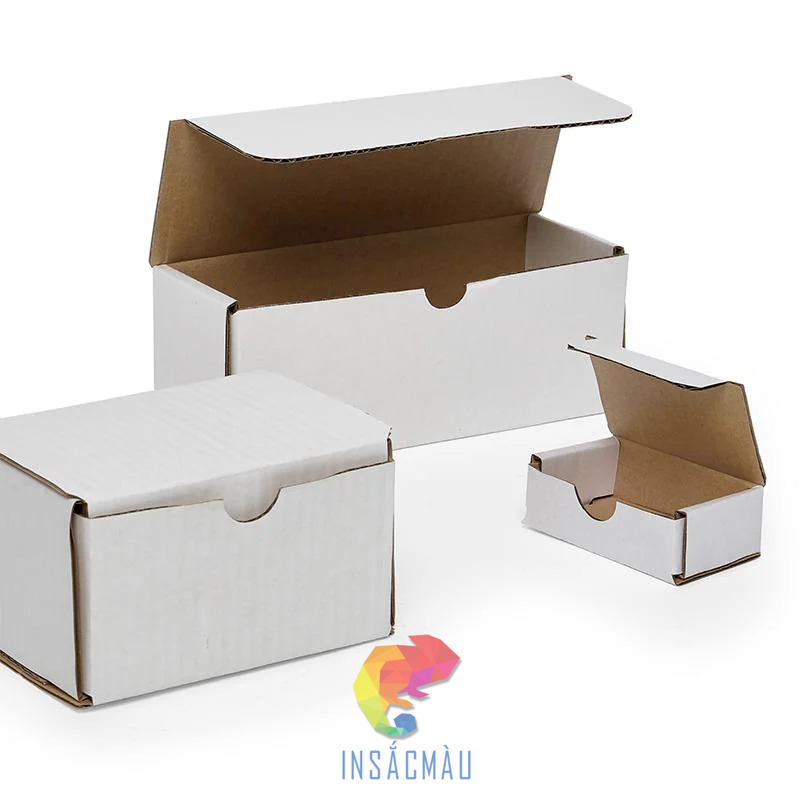 Mẫu hộp carton trắng đẹp mắt