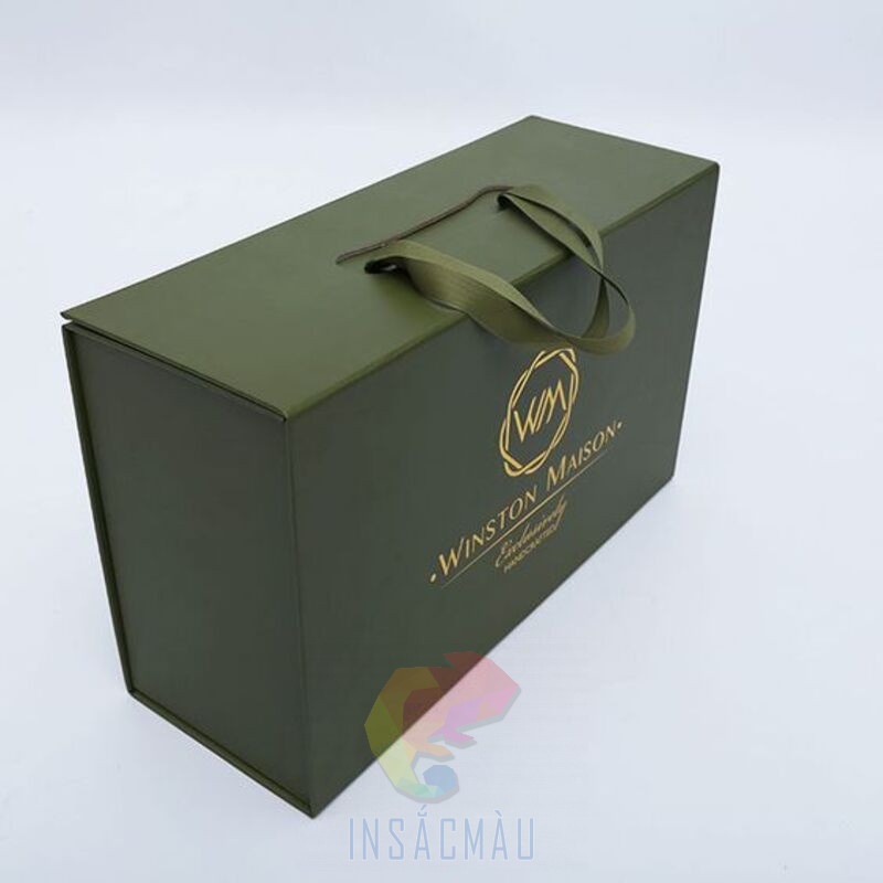 Hộp Carton Có Quai Xách 24 Hộp carton có quai xách nhựa phía trên