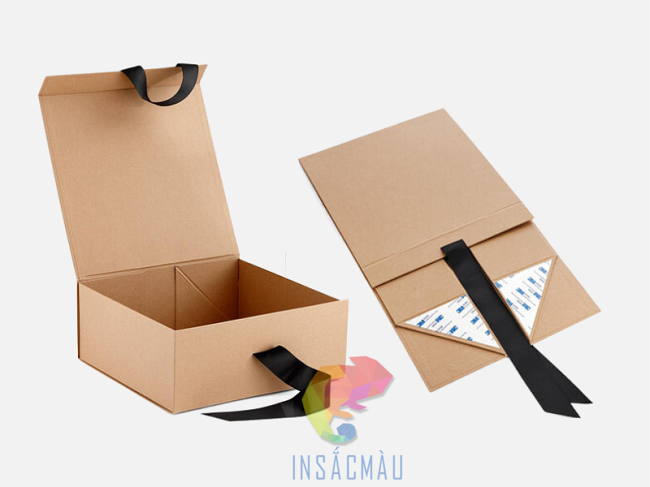 Mẫu hộp carton lạnh nắp gập nam châm cao cấp