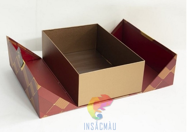 Mẫu hộp carton lạnh nắp lật cánh bướm