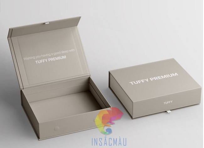 Mẫu hộp carton lạnh tông màu xám độc đáo