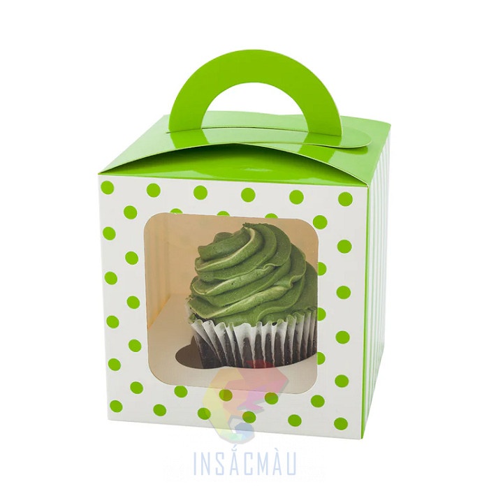 Hộp Đựng Bánh Cupcake 30 Hộp đựng bánh cupcake 1 cái