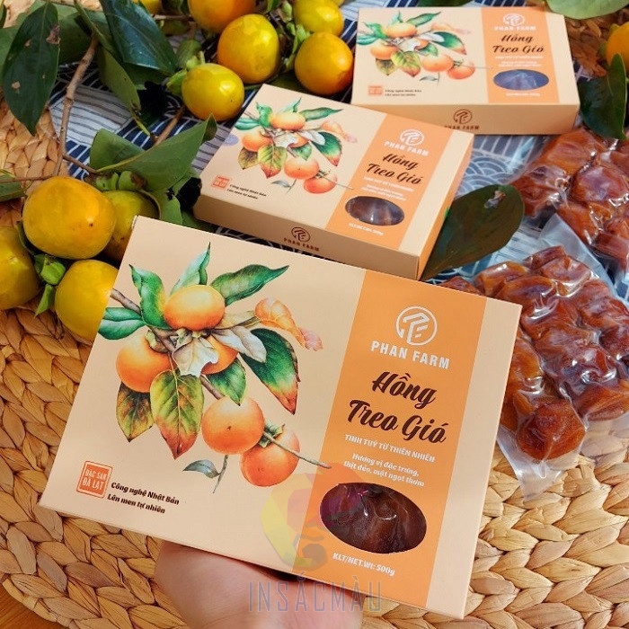 Hộp Đựng Hồng Treo Gió 11 Bao bì hồng treo gió có cửa sổ