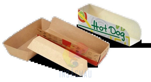 Khay đựng bánh hotdog thiết kế đơn giản