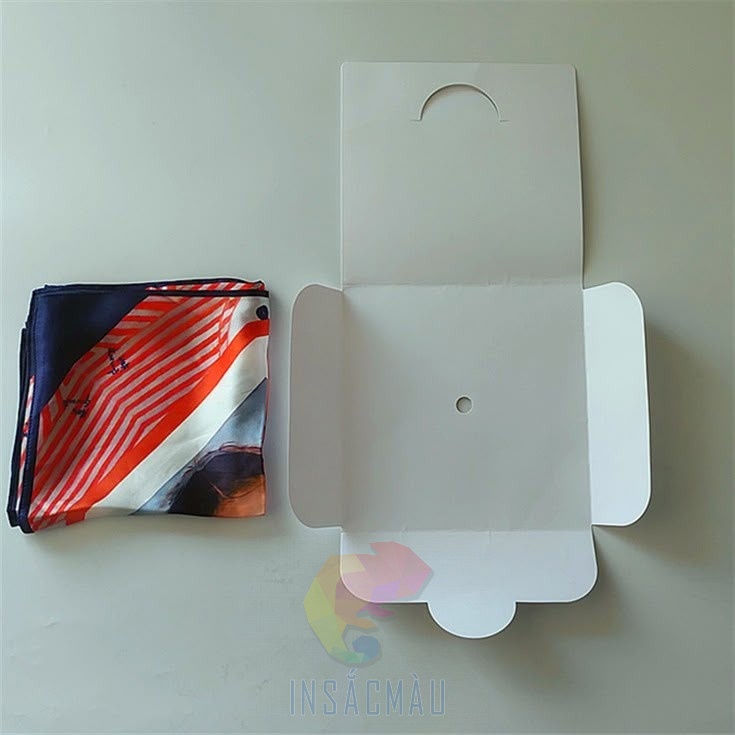 Mẫu hộp khăn lụa đẹp dáng gấp