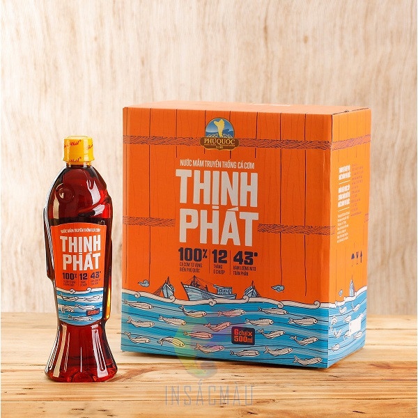 Hộp Đựng Nước Mắm 18 Mẫu hộp đựng nước mắm bằng giấy carton sóng 3 lớp bồi Duplex hoặc Ivory