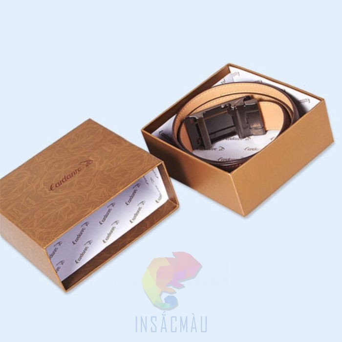 Hộp giấy Kraft đựng thắt lưng cao cấp