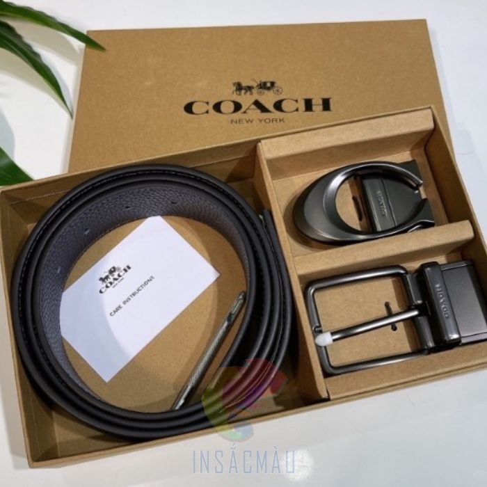 Mẫu hộp giấy cứng đựng thắt lưng kèm phụ kiện