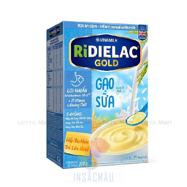 Mẫu hộp giấy đựng sữa RiDIELAC