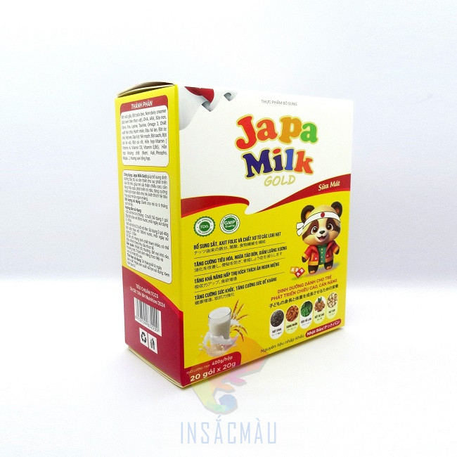 Mẫu hộp giấy đựng sữa kiểu nắp dán keo