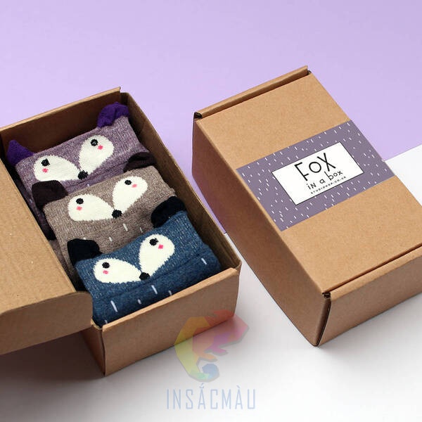 Hộp Giấy Đựng Tất 17 Mẫu hộp carton đựng tất, vớ