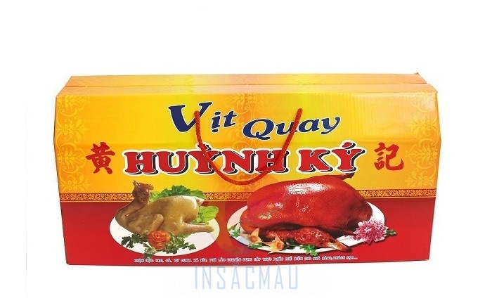 In Hộp Giấy Đựng Vịt Quay 37 In hộp giấy đựng vịt quay theo yêu cầu, giá rẻ tại xưởng In Sắc Màu