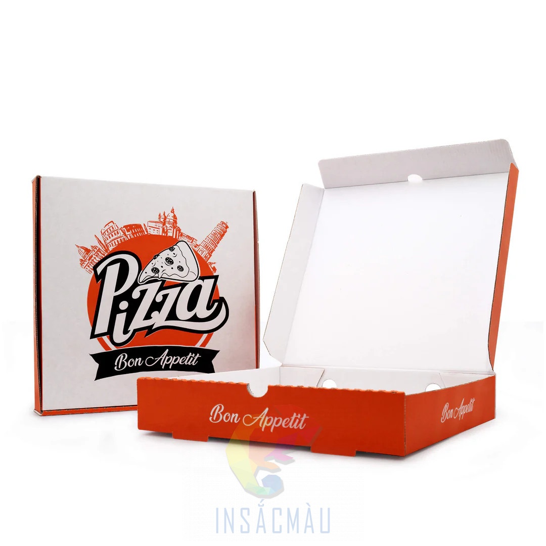 Mẫu hộp take away đựng Pizza