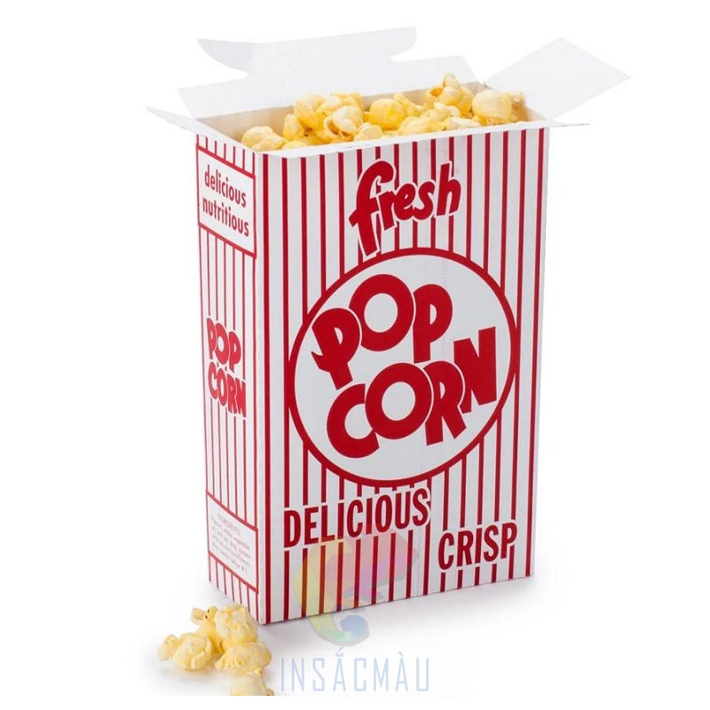 Mẫu hộp take away đựng popcorn