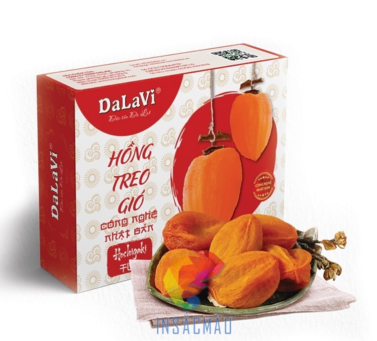 Mẫu hộp giấy đựng hồng treo gió DaLaVi
