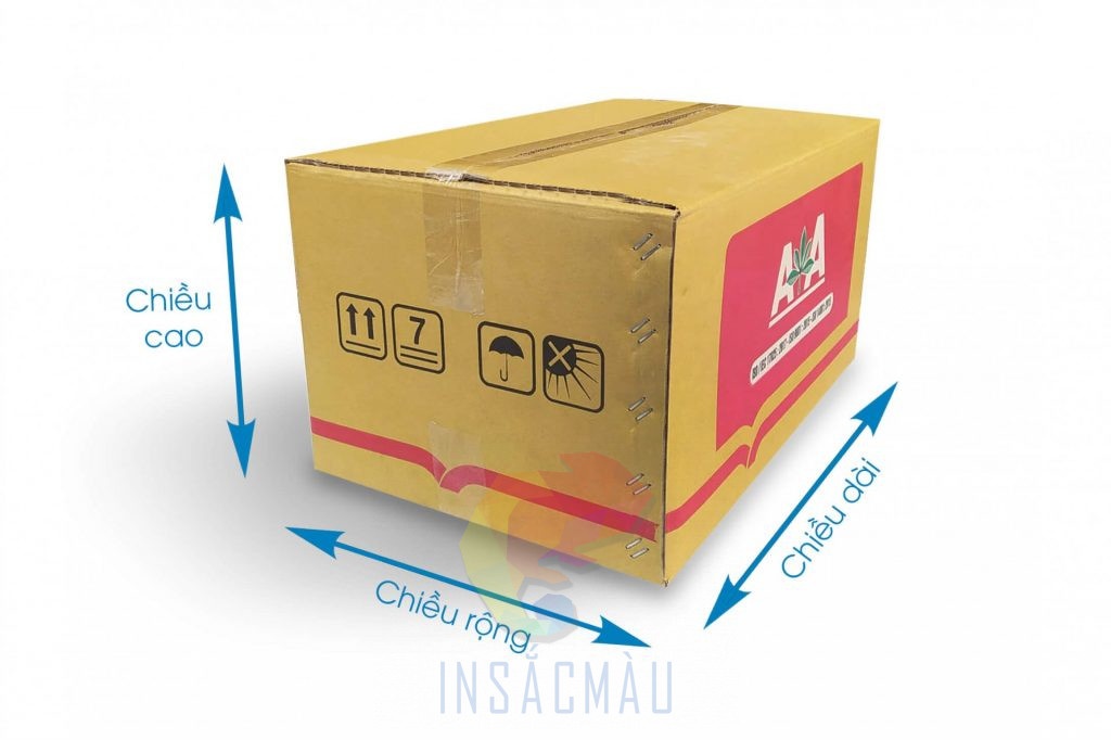 6 Bước Của Quy Trình Sản Xuất Thùng Carton, Hộp Giấy Carton 12 Xác định kích thước thùng carton cần in
