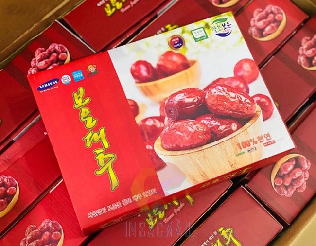 Mẫu hộp giấy đựng táo đỏ cao cấp, đẹp mắt