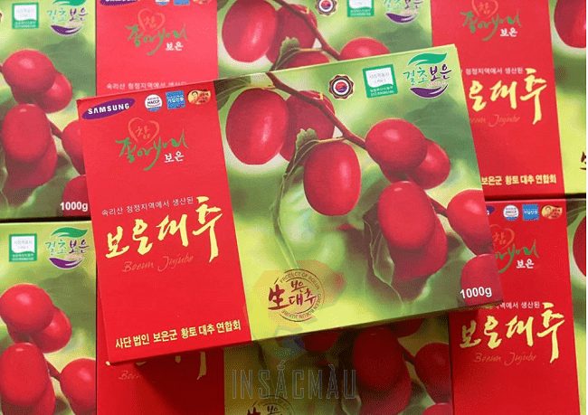 Mẫu hộp đựng táo đỏ thiết kế sang trọng