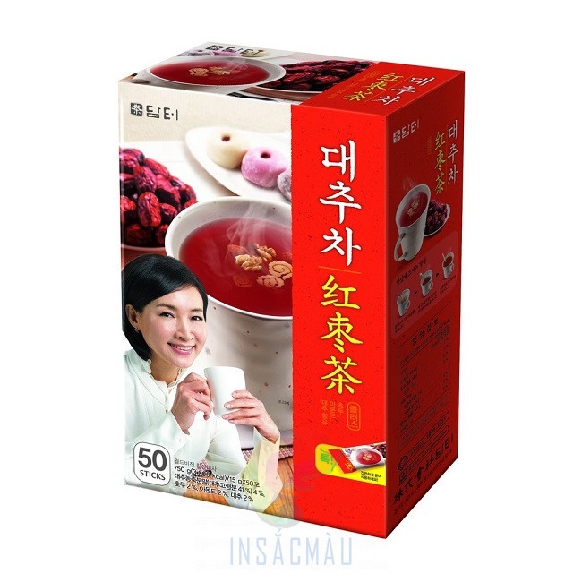 Mẫu hộp giấy đựng táo đỏ hàn Quốc hình chữ nhật