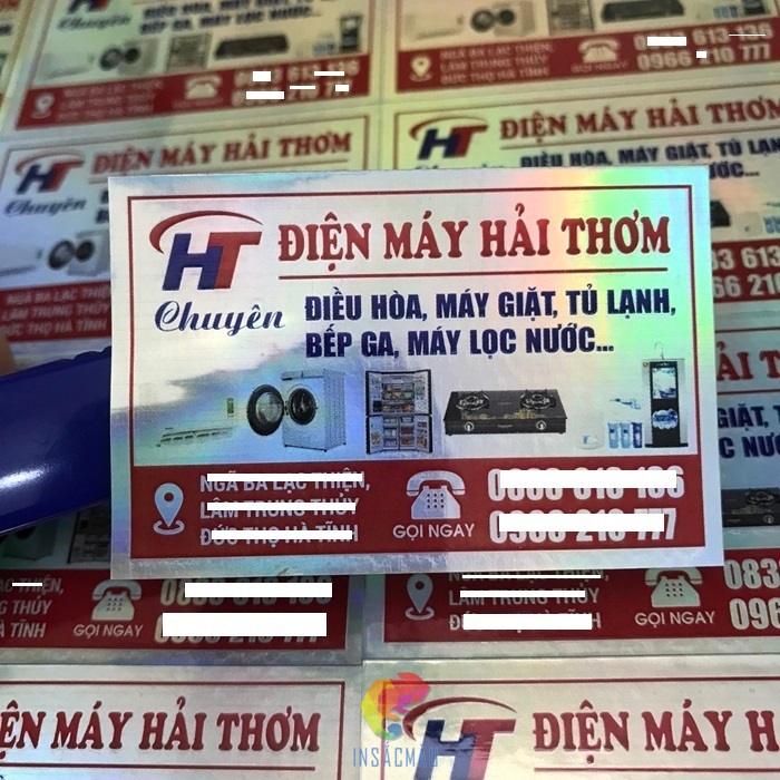 Tem Điện Lạnh 26 Mẫu tem nhãn điện máy