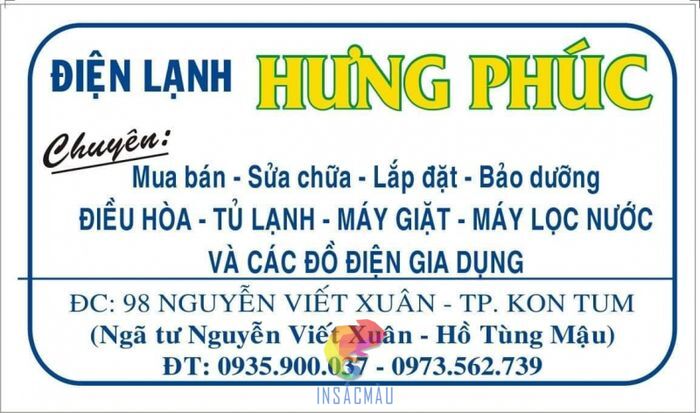 Tem Điện Lạnh 29 Mẫu tem sữa chữa điện lạnh