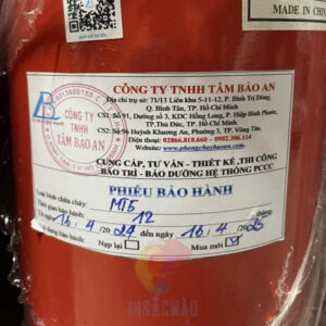 Tem Bảo Hành Bình Chữa Cháy