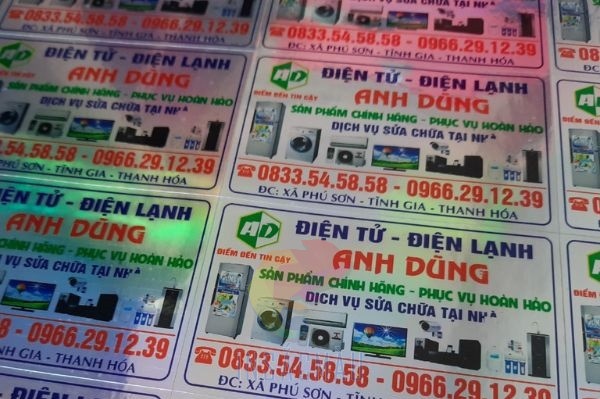 Quy trình in tem điện lạnh tại In Sắc Màu