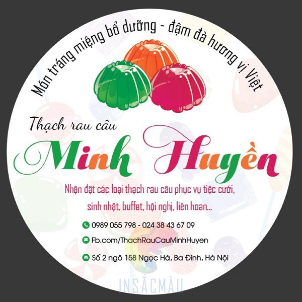 Tem Rau Câu 8 Công nghệ in ấn tem nhãn dán rau câu