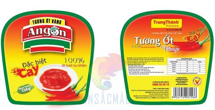 Tem Dán Tương Ớt 14 Mẫu tem tương ớt hình vòm