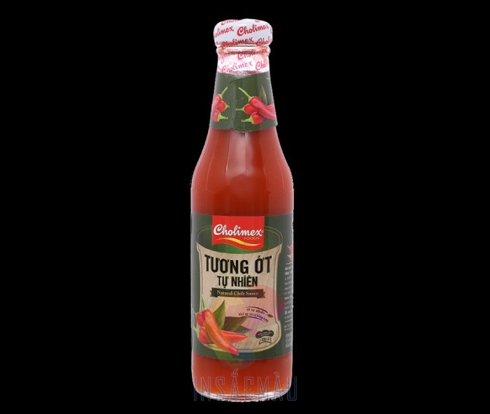 Mẫu tem nhãn dán chai tương ớt đẹp, cao cấp