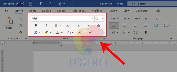 Cách in card visit 2 mặt bằng Microsoft Word 22 Bạn cũng có thề tùy chọn font chữ, cỡ chữ và màu chữ cho hài hòa với tổng thể và dễ đọc.