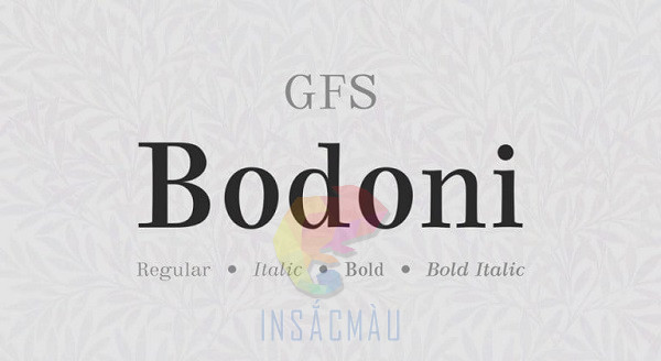 Các Font Chữ Đẹp Thiết Kế Name Card 13 Font Bodoni