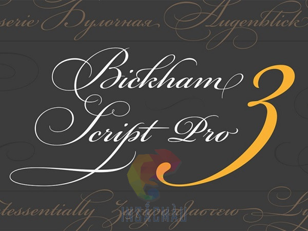 Các Font Chữ Đẹp Thiết Kế Name Card 14 Font Bickham Script Pro
