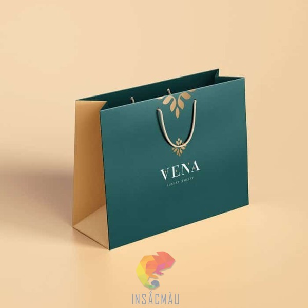 Mẫu túi giấy couche cán màng mờ