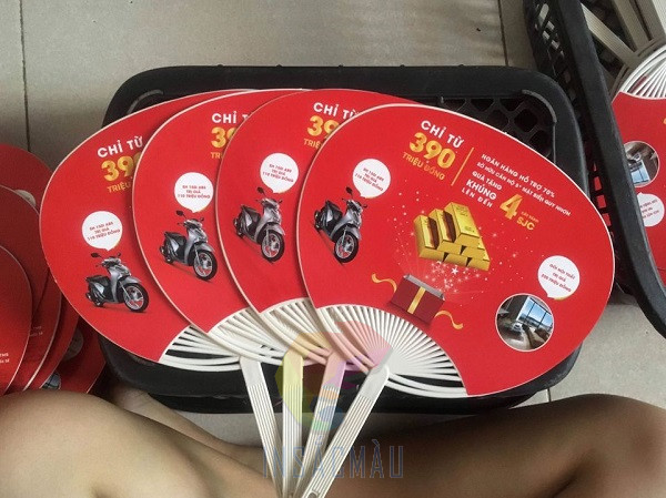 Mẫu quạt giấy hình tròn