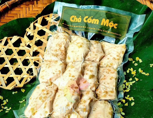 Mẫu tem nhãn chả cốm Mộc