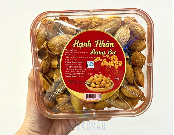Mẫu tem hạt hạnh nhân hình elip