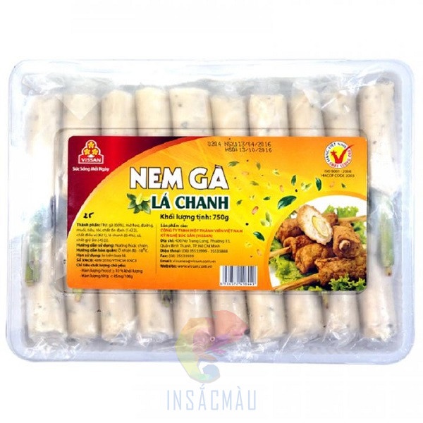 Mẫu tem nhãn thức ăn đông lạnh